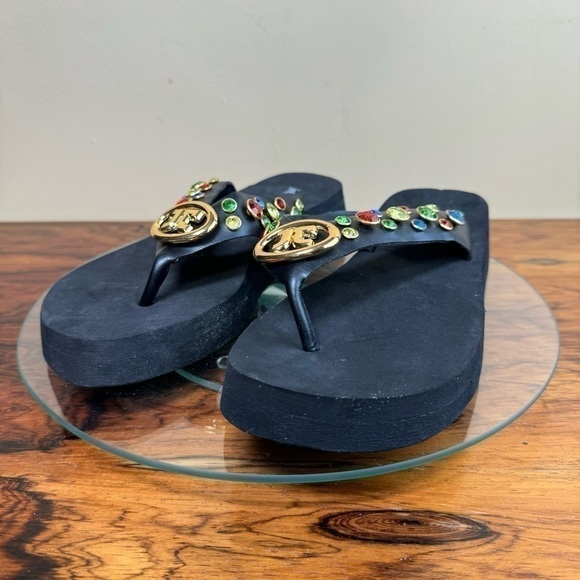 Jeffrey Campbell Iconics Flip Flop in black multi - Picture 9 of 15